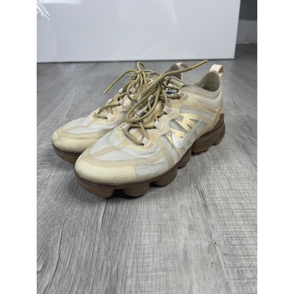 Nike Air VaporMax 2019 Cream Light Bone Women's Shoes Size 9 Model AR6632-101 D - Picture 1 of 10